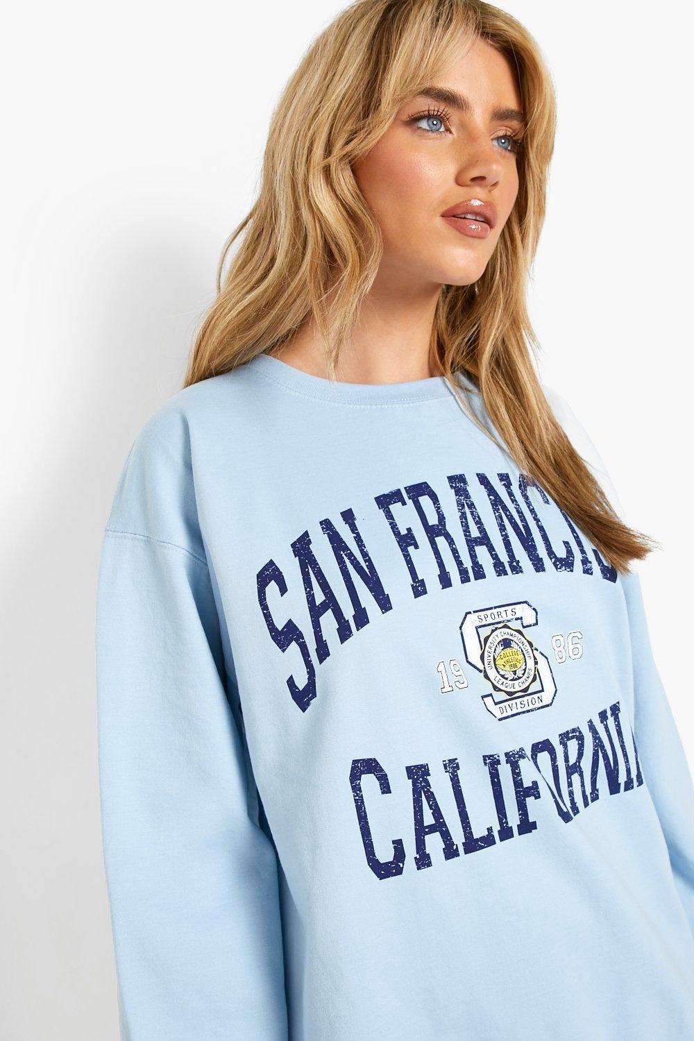 San Francisco Super Oversized Sweatshirt | boohoo